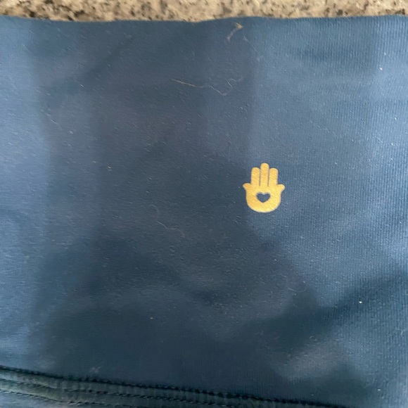 SPIRITUAL GANGSTER Blue Yoga Pants W/Colored Side Stripes Workout Gym Hiking S - Picture 10 of 13